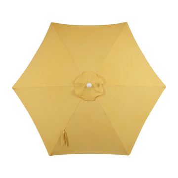 Collins 9 ft. Classic Cottage Tassel Market Patio Umbrella